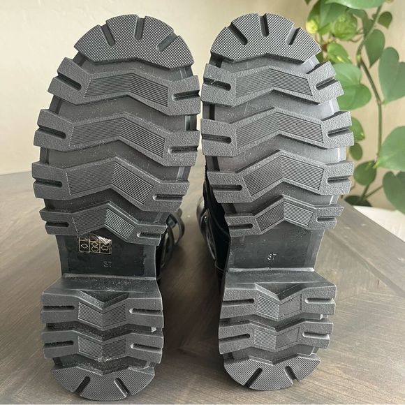 STEVE MADDEN Okara Buckle Cutout Platform Boot in Black Leather Size 7 NWOT - Picture 12 of 15